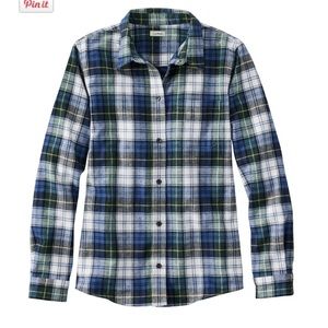 Women's Scotch Plaid Flannel Shirt, Relaxed - Med